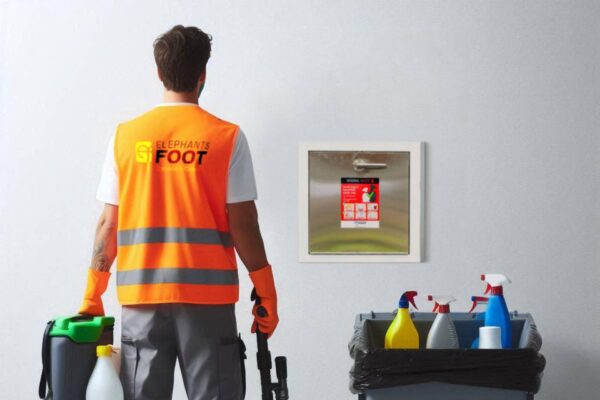 Elephants Foot technician with odour treatment products