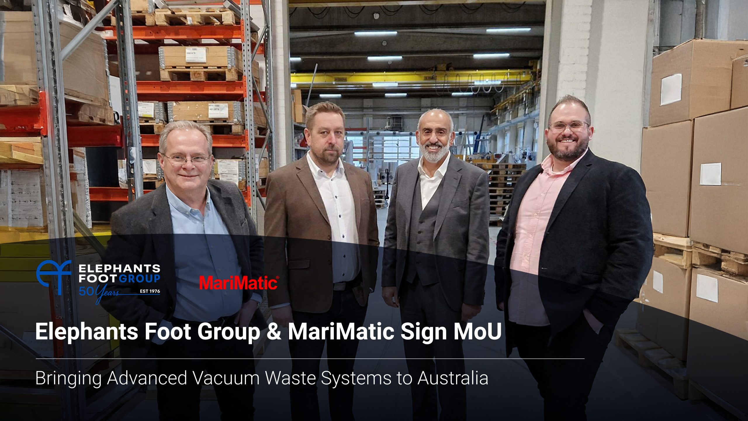 Elephants Foot Group and MariMatic International partnership announcement